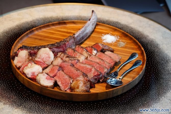 Australian tomahawk: Mains include this juicy Australian wagyu tomahawk, served with Thai nahm jim sauce and brown butter. 