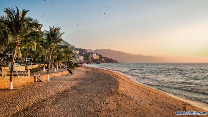 January in Puerto Vallarta, Mexico: If you just can't embrace the cold of winter, then head to the Pacific Coast of Mexico and enjoy stunning sunsets and palm trees.