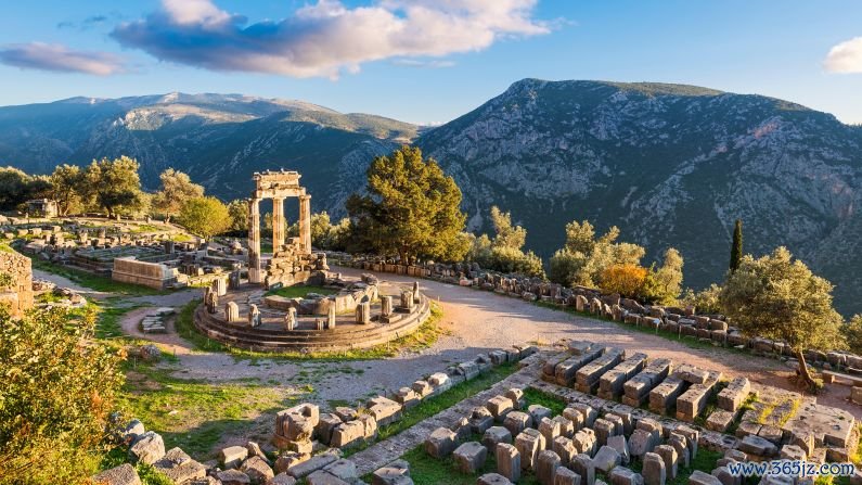 Delphi, Greece: Known to Greeks as the "navel of the world," Delphi is where ancient visitors sought out divine wisdom via an oracle. Ancient astronaut theorist Giorgio Tsoukalos has proposed it was the location of a transmitter used to communicate with aliens.